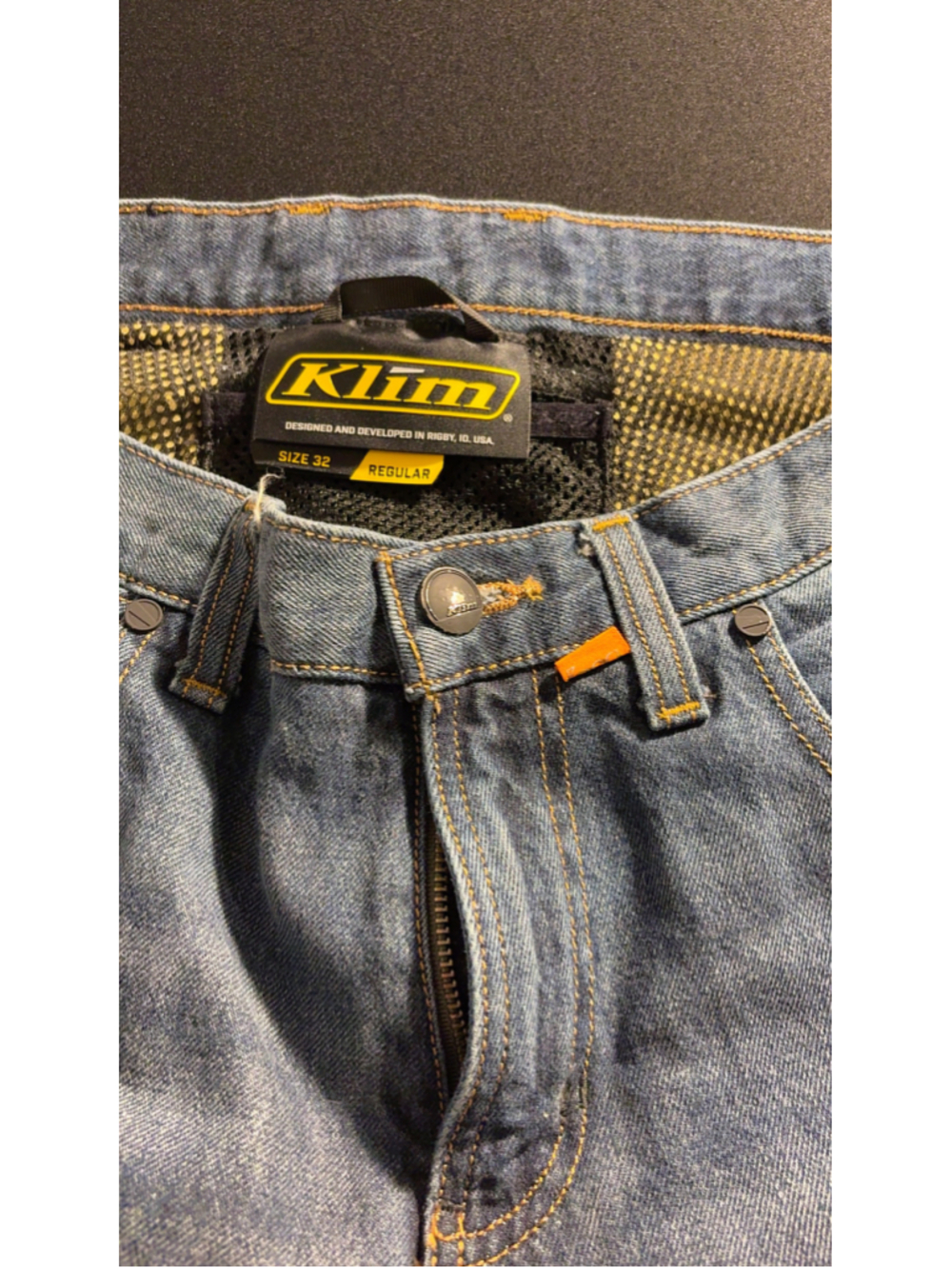 Klim K Fifty 2 Straight Cut Motorcycle Riding Jeans Size 32 Regular